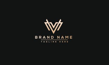 MV Logo Design Template Vector Graphic Branding Element.
