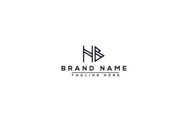NB Logo Design Template Vector Graphic Branding Element.