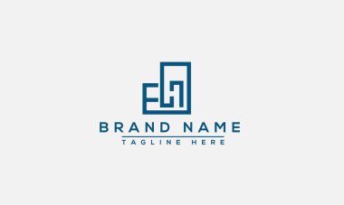 EH Logo Design Template Vector Graphic Branding Element.