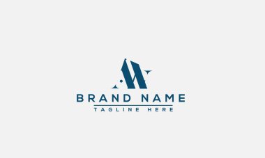 AW Logo Design Template Vector Graphic Branding Element.