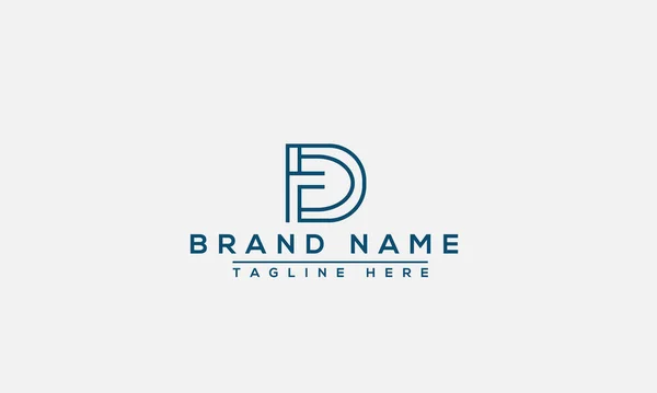 Logo Design Template Vector Graphic Branding Element — Vettoriale Stock