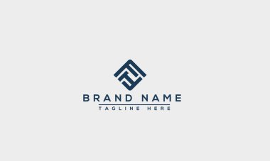FH Logo Design Template Vector Graphic Branding Element.