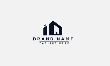 IQ Logo Tasarım Şablonu Vektör Grafik Damgalama Elemanı.