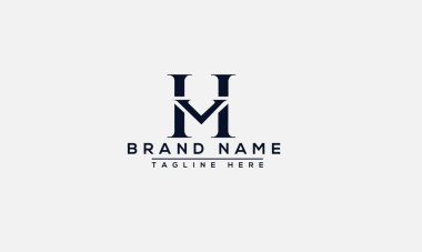 HV Logo Tasarım Şablonu Vektör Grafik Damgalama Elemanı.