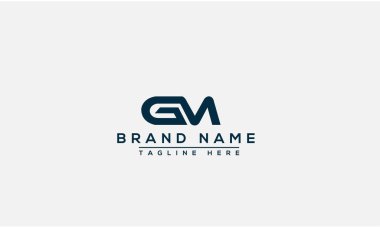 GM Logo Design Template Vector Graphic Branding Element.