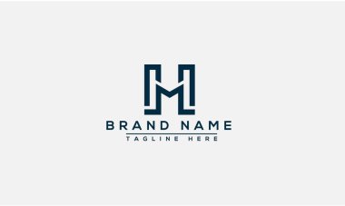 MH Logo Design Template Vector Graphic Branding Element.