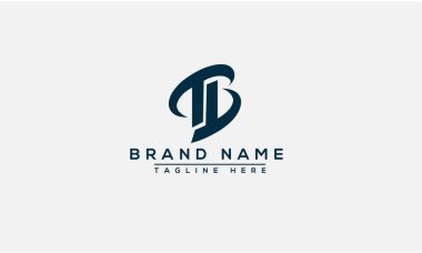 TB Logo Tasarım Şablonu Vektör Grafik Damgalama Elemanı.
