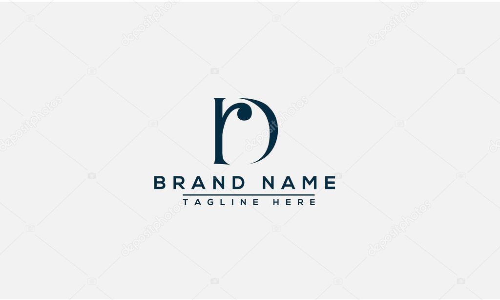 RD Logo Design Template Vector Graphic Branding Element.