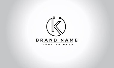 K Logo Design Template Vector Graphic Branding Element.