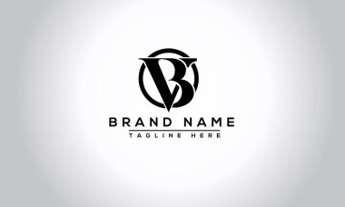 VB Logo Tasarım Şablonu Vektör Grafik Damgalama Elemanı.