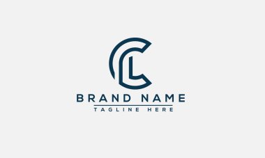 CL, LC Logo Tasarımı Şablon Vektör Grafik Damgalama Elemanı.