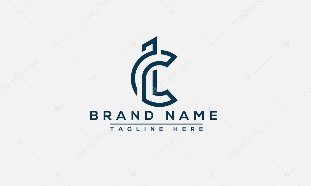 CL, LC Logo Design Template Vector Graphic Branding Element.