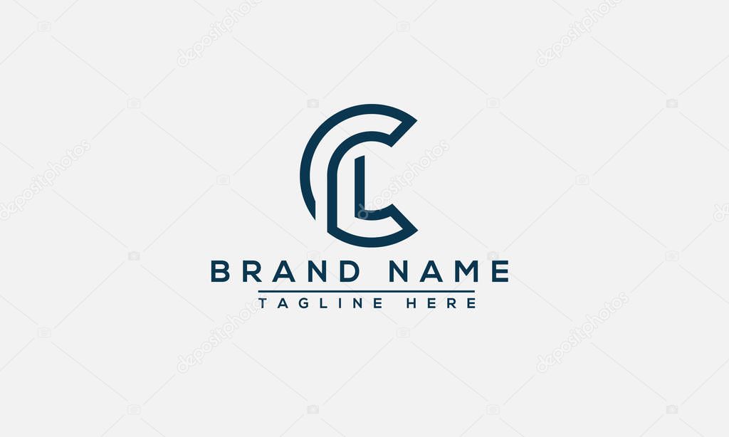 CL, LC Logo Design Template Vector Graphic Branding Element.