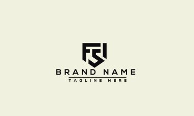 FS Logo Design Template Vector Graphic Branding Element.