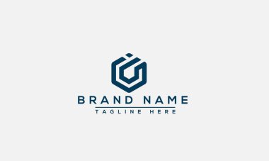 IC Logo Tasarım Şablonu Vektör Grafik Damgalama Elemanı.