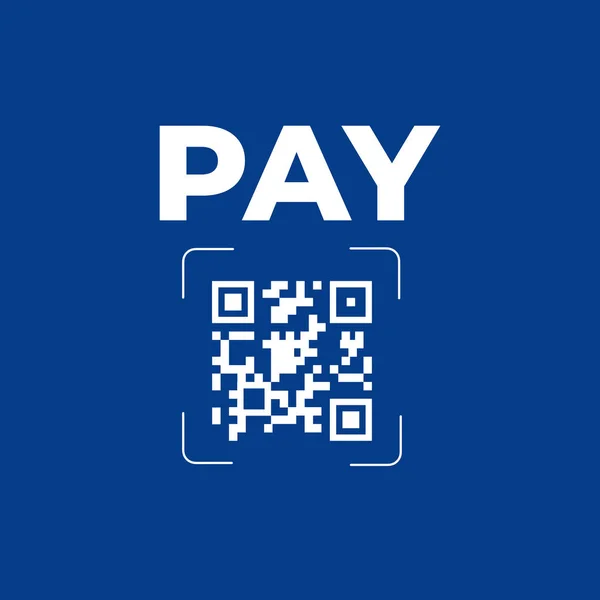 Code Smartphone Inscription Scan Smartphone Icon Code Payment Vector Illustration — Stockvector