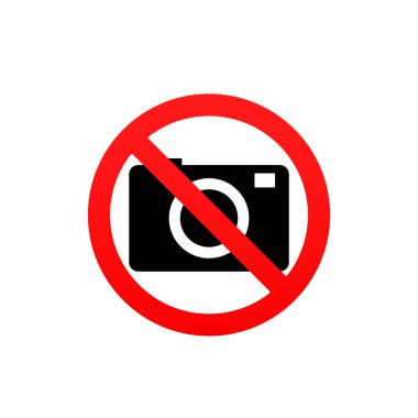 no camera icon, no photography vector. Vector illustration