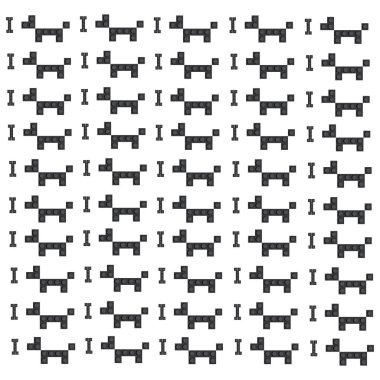 set of dogs and bones on a white background from the constructor. Vector illustration