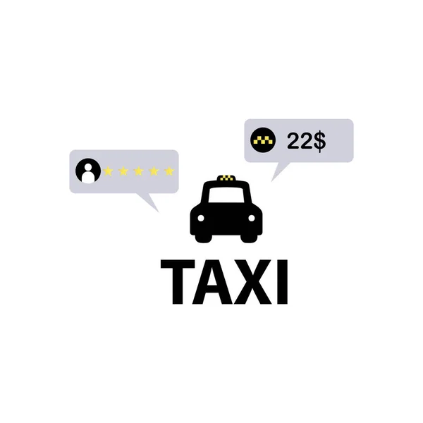 Taxi Design White Background Vector Illustration Vector Illustration — Wektor stockowy