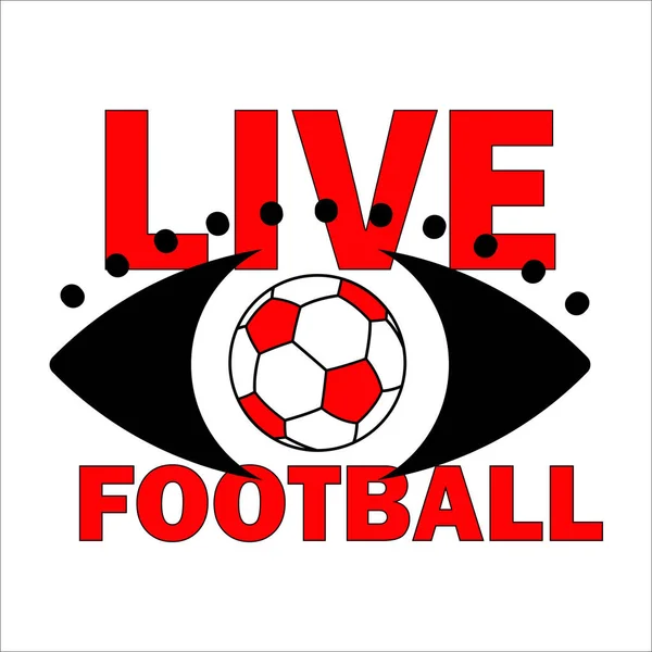 Live Football Streaming Icon Badge Button Broadcasting Online Football Stream Royalty Free Stock Illustrations