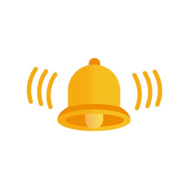 Bildirim çanı simgesi seti. Vektör zil simgesi ve alarm saati ve akıllı telefon uygulama uyarısı veya yeni ileti için uyarı işareti. Web siteniz için tasarım, logo, uygulama,