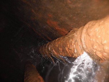 Pipe leak at the tank