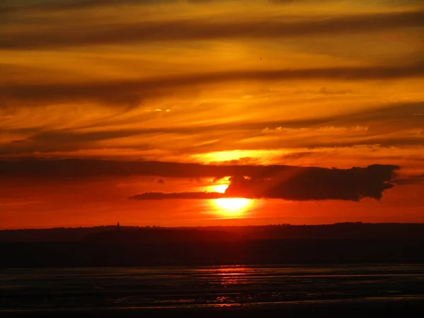 United Kingdom Bristol Channel Weston Super Mare Sunset