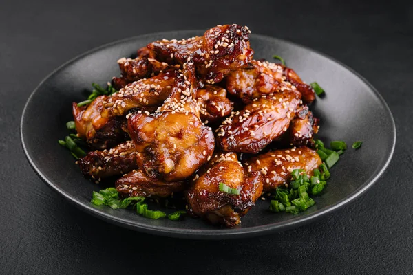 Delicious Chicken Wings Special Marinade Sesame — Stock Photo, Image