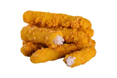 Tavuk nugets beyaz arka planda izole