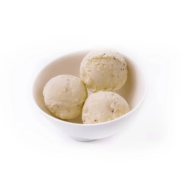 Фисташковое Мороженое Миске — стоковое фото
