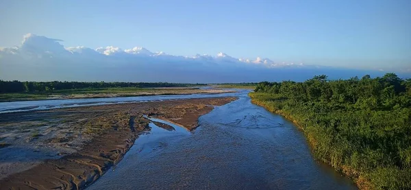 A portrait of river, lakes, clouds, water, landscapes.