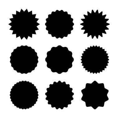 Set of Blank Promotional Label Badges