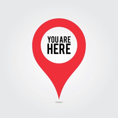 You Are Here Location Pointer Pin