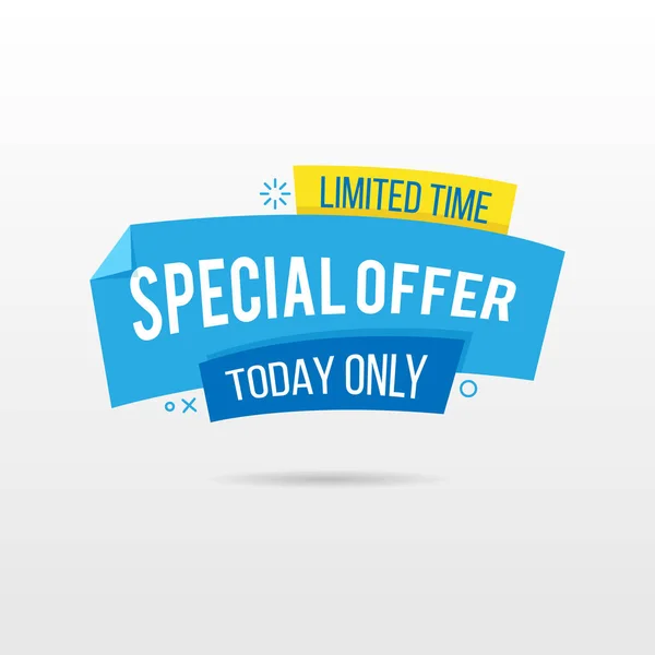 Limited Time Special Offer Origami Label — Image vectorielle