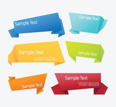 Colorful Origami Ribbon Set