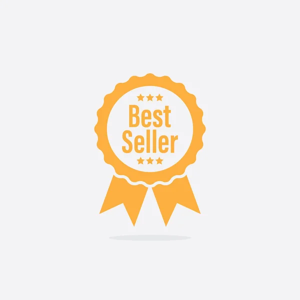 Vector Best Seller Ribbon Medal — Vettoriale Stock