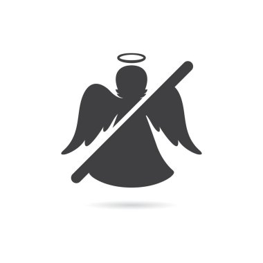 Vector Isolated No Angel Icon