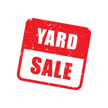 Vector Yard Sale Grunge Label