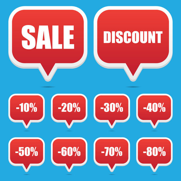 набор рекламных этикеток