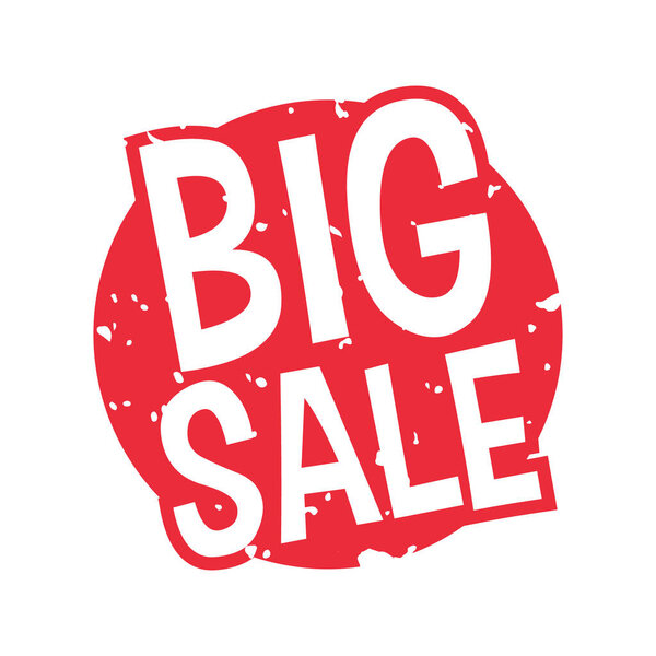 Vector Grunge Big Sale Label