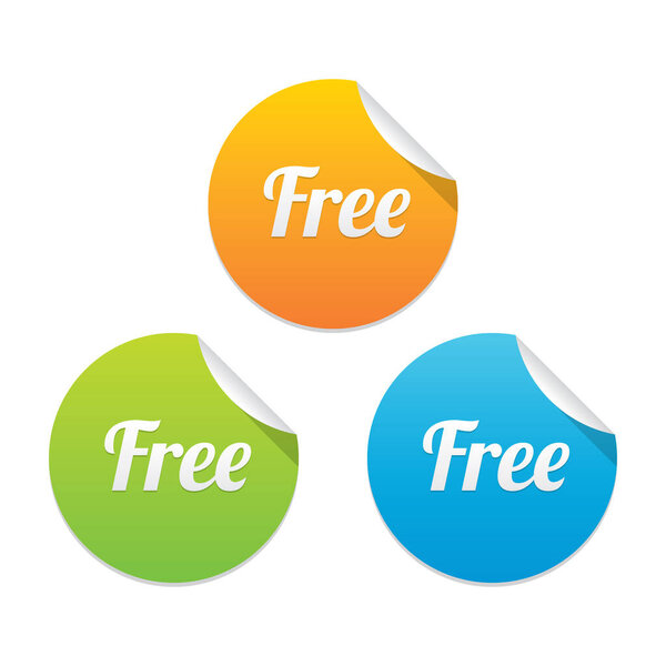 Set of Free Sticker Labels