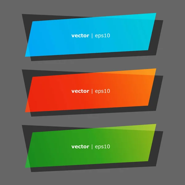 Ensemble Vectoriel Étiquettes Modernes — Image vectorielle