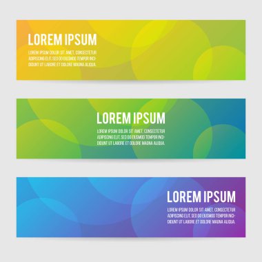 Modern Soyut Vektör Sancak Şablonu