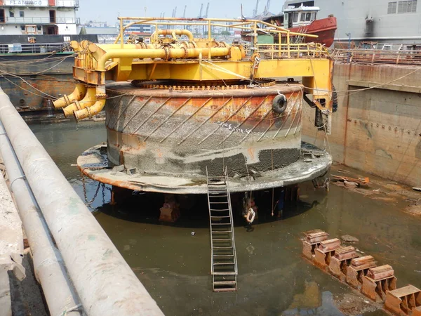 Refurbish Spm Single Point Mooring Sukowati Field East Java Indonesia — 스톡 사진