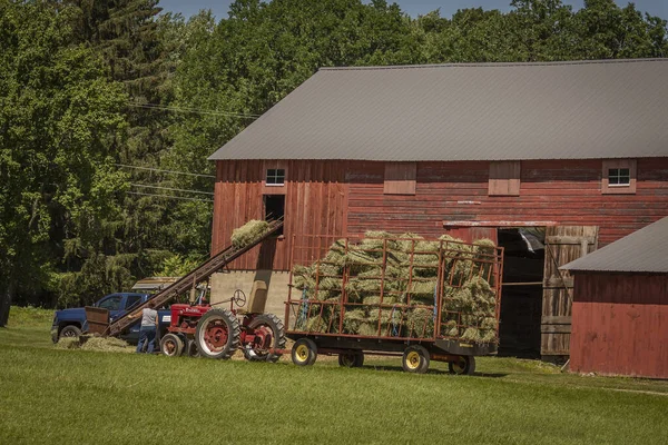 Hay Season Local New Jersey Farm — Zdjęcie stockowe