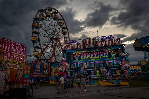 Midway County Fair Thunderstorm — Stock Photo, Image