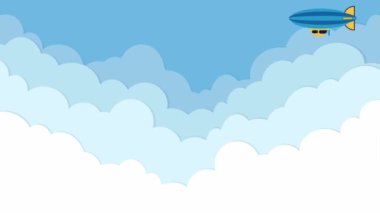 abstract background with paper planes, vector illustration