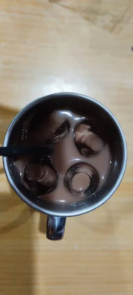 Шоколад Напій Льоду Кафе — стокове фото