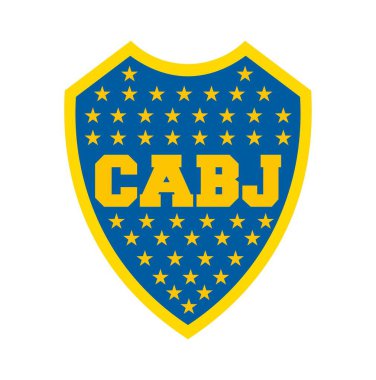 Boca Juniors icon blue yellow logo sign vector template