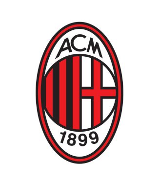 A.C. Milan Italia Serie A league AC Milan Football Club logo icon Lombardy Internazionale Milano symbol sign badge emblem vector template art design red white colour San Siro